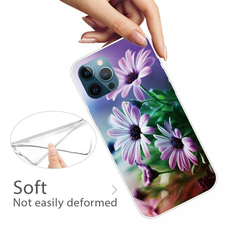 Deksel iPhone 13 Pro Max Mobildeksel Realistiske Blomster