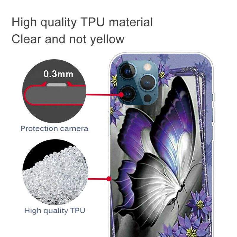 Deksel iPhone 13 Pro Max Royal Butterfly