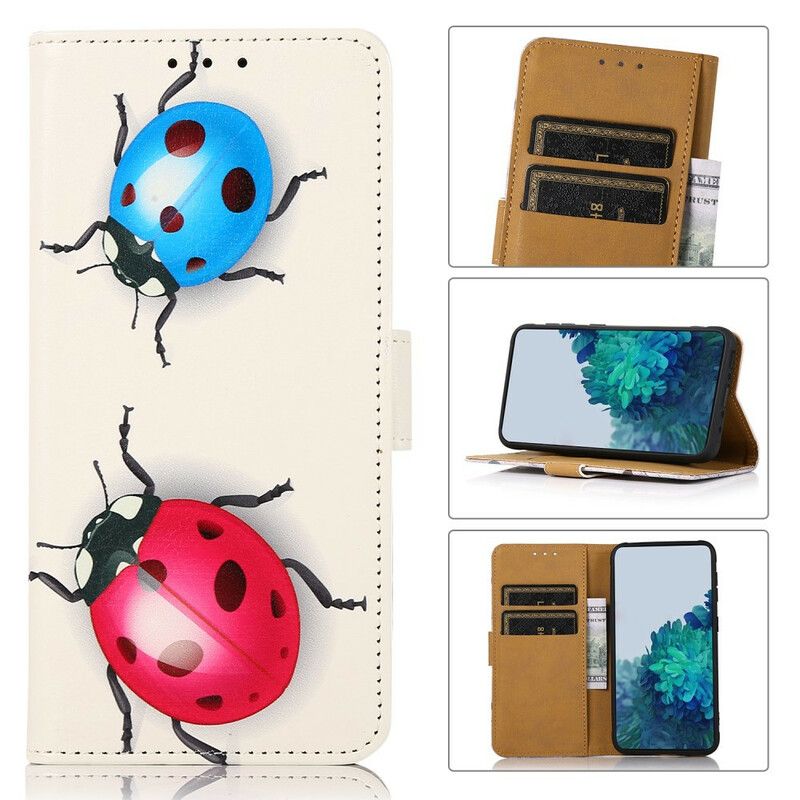 Folio Deksel iPhone 13 Pro Max Ladybugs