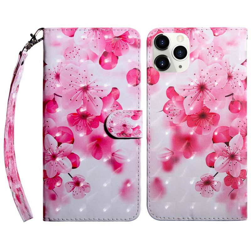 Folio Deksel iPhone 13 Pro Max Light Spot Flowers Blossom Beskyttelse Deksel