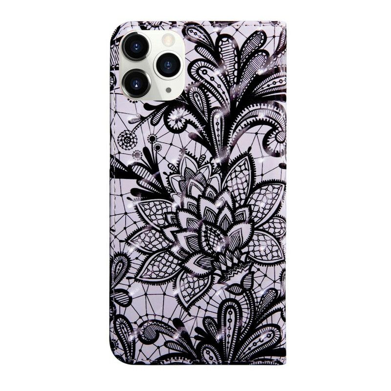 Folio Deksel iPhone 13 Pro Max Light Spot Lace