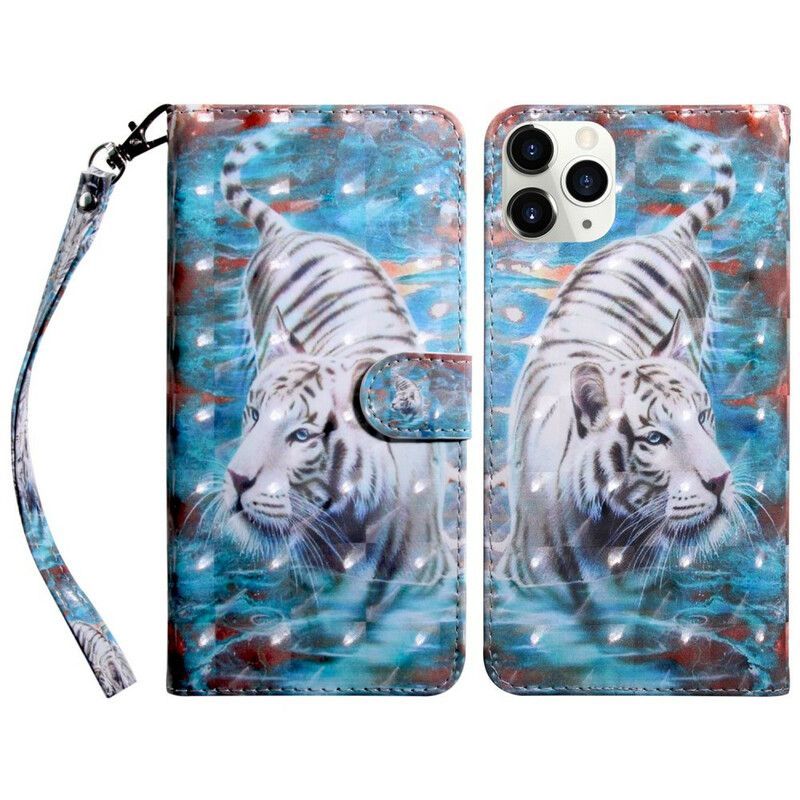 Folio Deksel iPhone 13 Pro Max Light Spot Lucien The Tiger Beskyttelse Deksel