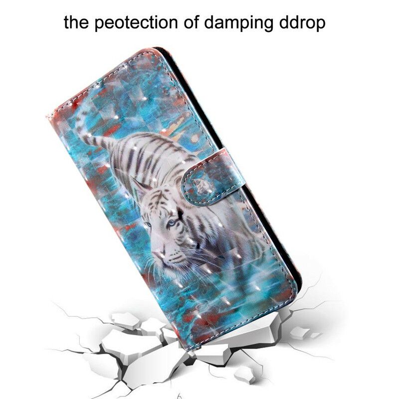 Folio Deksel iPhone 13 Pro Max Light Spot Lucien The Tiger Beskyttelse Deksel