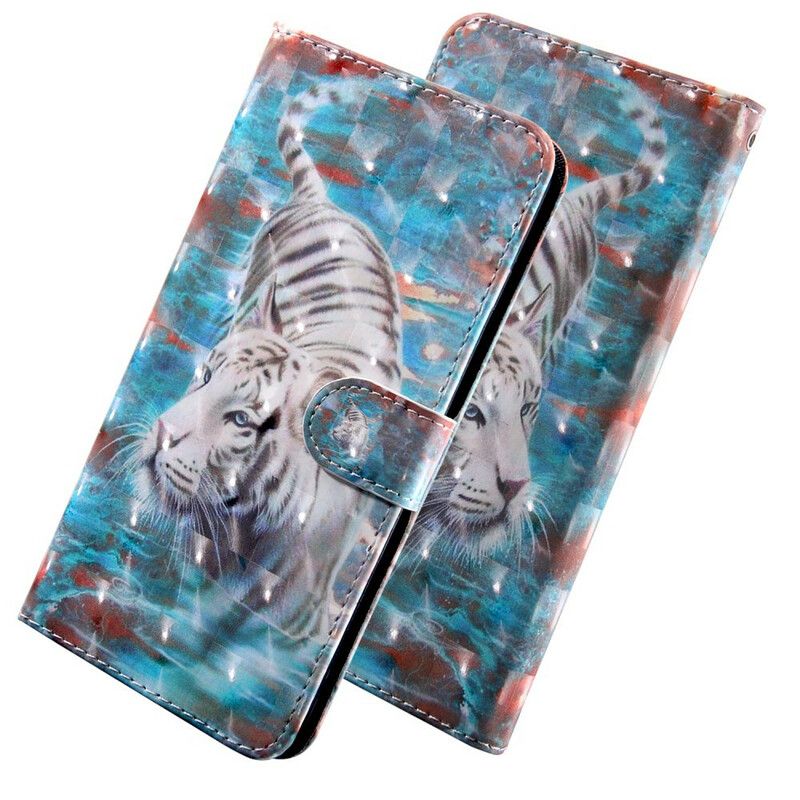 Folio Deksel iPhone 13 Pro Max Light Spot Lucien The Tiger Beskyttelse Deksel