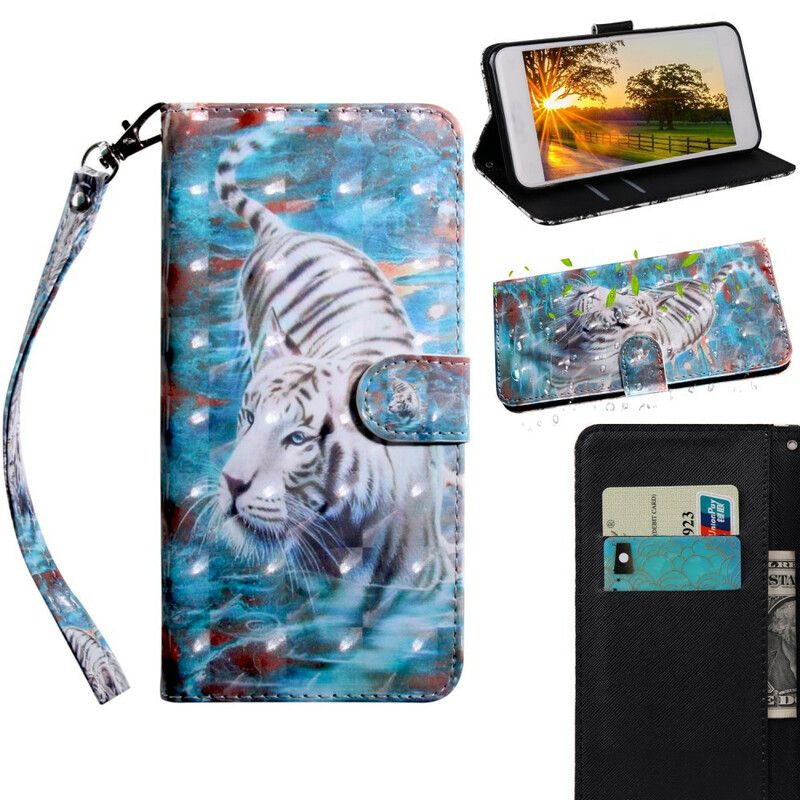 Folio Deksel iPhone 13 Pro Max Light Spot Lucien The Tiger Beskyttelse Deksel