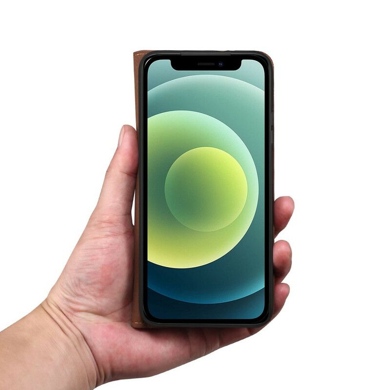 Folio Deksel iPhone 13 Pro Max Vokset Kunstskinn