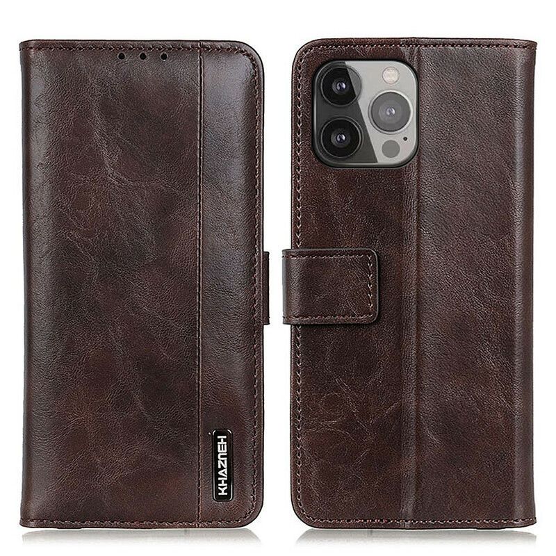 Folio Deksel Til iPhone 13 Pro Max Khazneh Elegance Leather Style