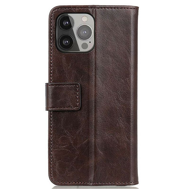 Folio Deksel Til iPhone 13 Pro Max Khazneh Elegance Leather Style