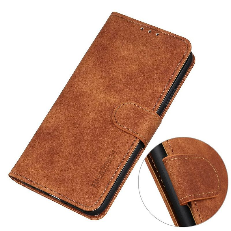 Folio Deksel Til iPhone 13 Pro Max Mate Leather Effect Vintage Khazneh