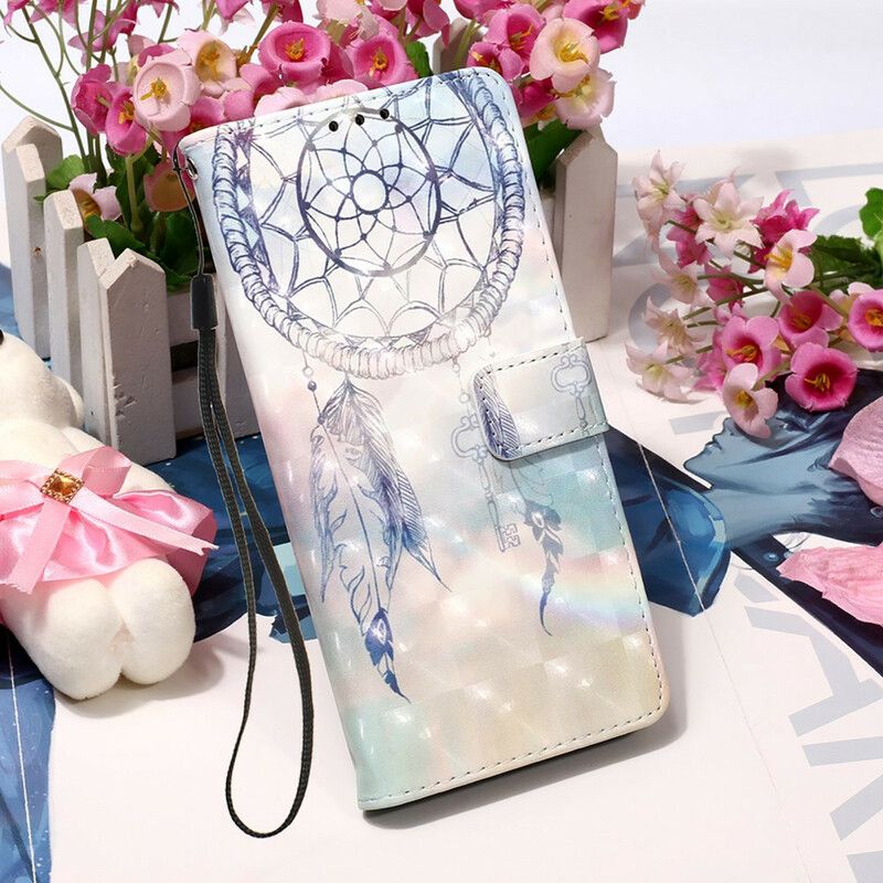 Folio Deksel Til iPhone 13 Pro Max Watercolor Dream Catcher