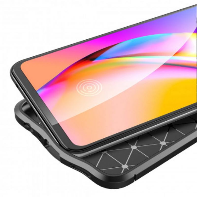 Deksel Realme 8 / 8 Pro Mobildeksel Double Line Litchi Leather Effect