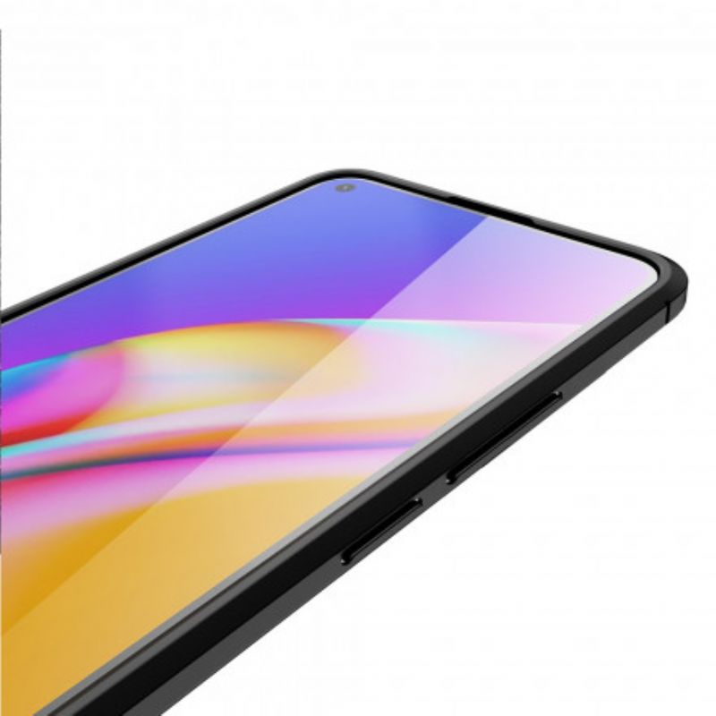 Deksel Realme 8 / 8 Pro Mobildeksel Double Line Litchi Leather Effect