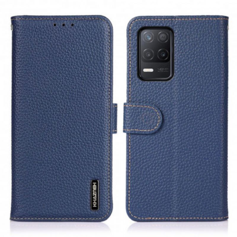 Folio Deksel Realme 8 / 8 Pro Lychee Leather Khazneh