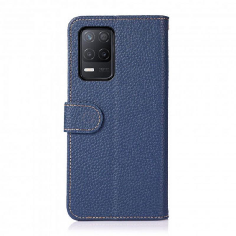 Folio Deksel Realme 8 / 8 Pro Lychee Leather Khazneh