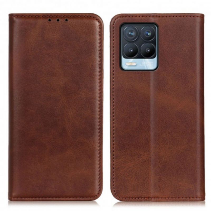 Folio Deksel Realme 8 / 8 Pro Split Leather Elegance