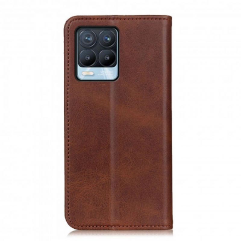 Folio Deksel Realme 8 / 8 Pro Split Leather Elegance