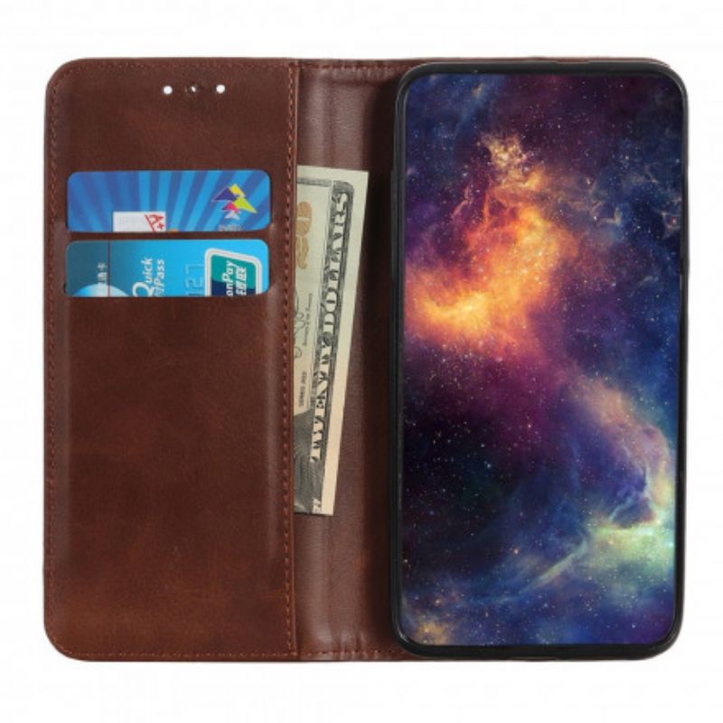 Folio Deksel Realme 8 / 8 Pro Split Leather Elegance