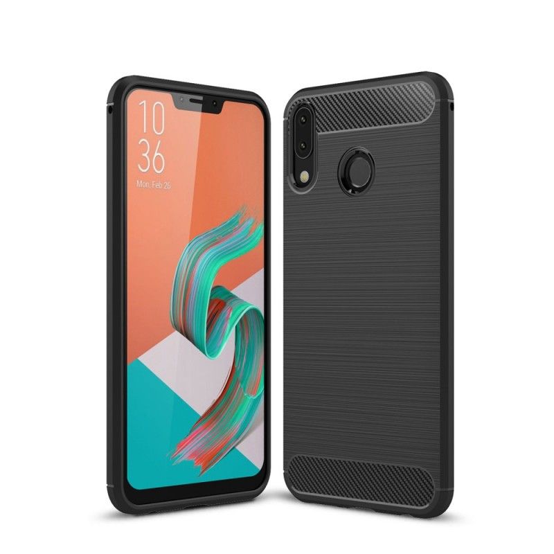 Deksel Asus ZenFone 5 / 5Z Svart Børstet Karbonfiber