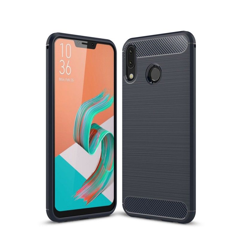 Deksel Asus ZenFone 5 / 5Z Svart Børstet Karbonfiber