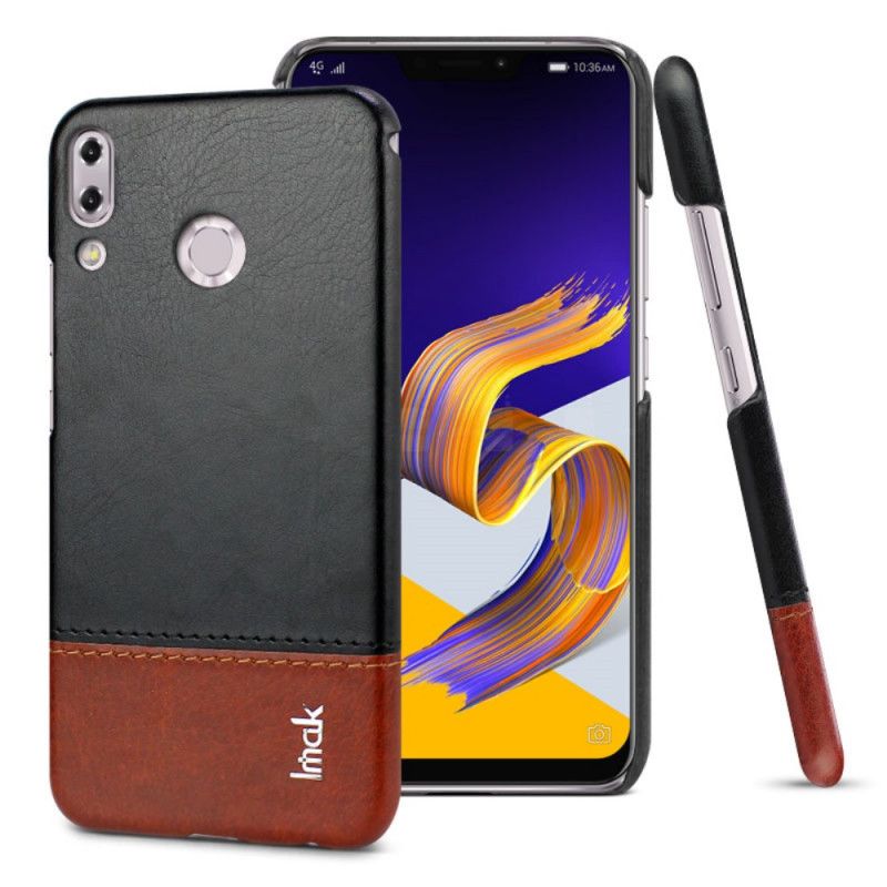 Deksel Asus ZenFone 5 / 5Z Svart Mobildeksel Imak Ruiyi Serie Skinneffekt