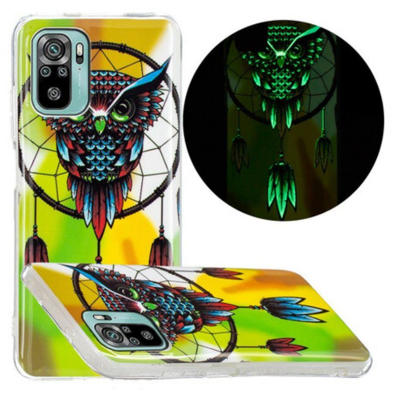 Deksel Til Xiaomi Redmi Note 10 / 10S Fluorescerende Owl Dream Catcher