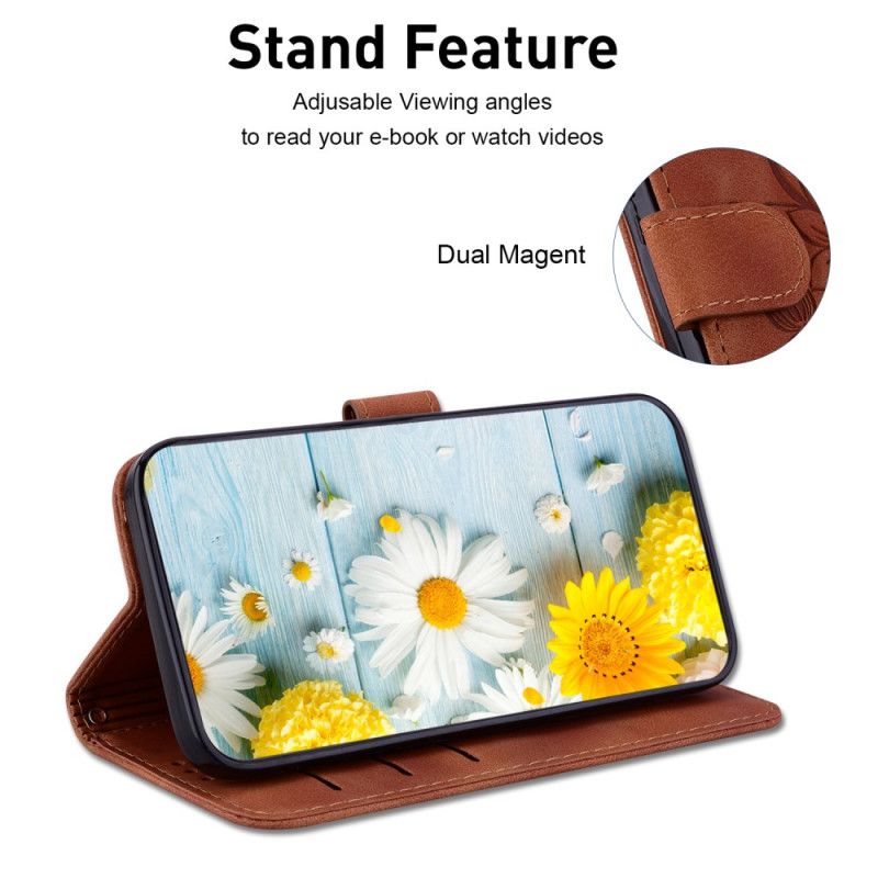 Folio Deksel Til Motorola Edge 50 Ultra Blomstreem