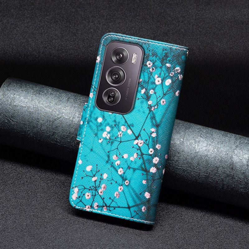 Folio Deksel Til Oppo Reno 12 Pro 5g Blomstrende Grener