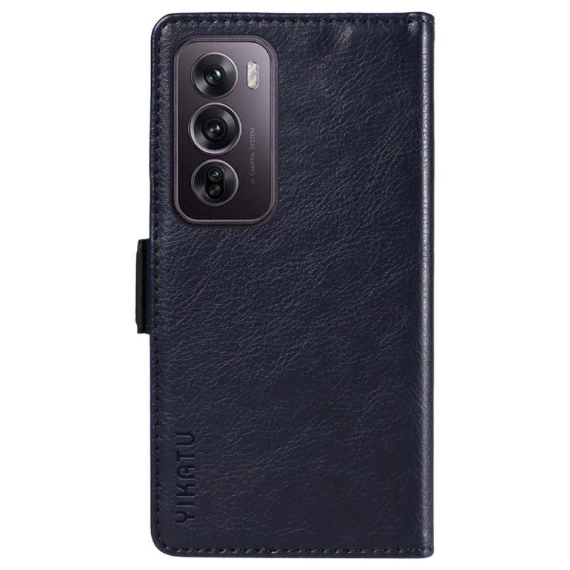 Lærdeksel Folio Deksel Oppo Reno 12 Pro 5g Mobildeksel Vintage Yikatu