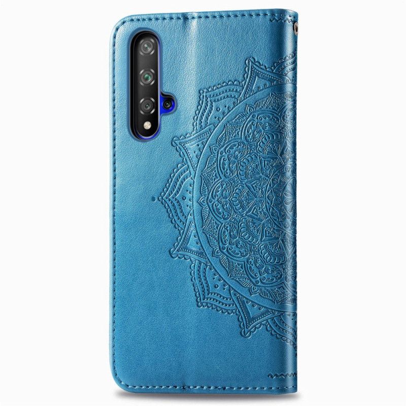 Folio Deksel Huawei Nova 5T Svart Middelaldrende Mandala