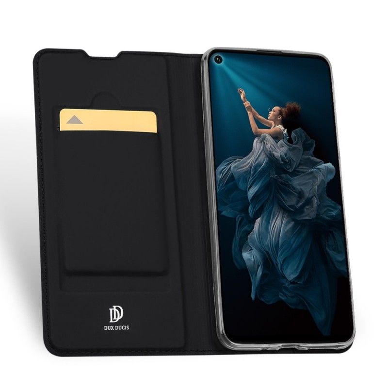 Folio Deksel Huawei Nova 5T Svart Pro Dux Ducis Hud Anti-fall