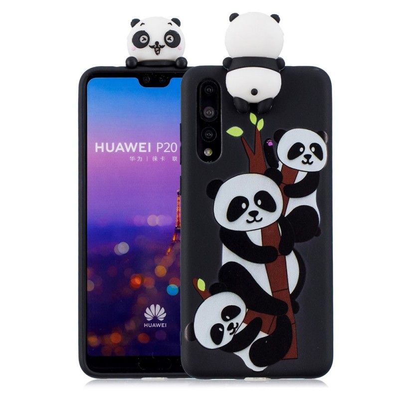 Deksel Huawei P20 Pro 3D Familie Av Pandaer