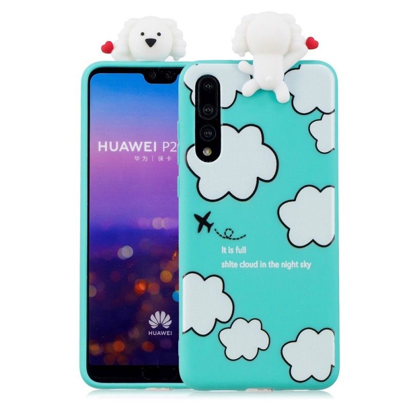 Deksel Huawei P20 Pro 3D Hund I Skyene Anti-fall