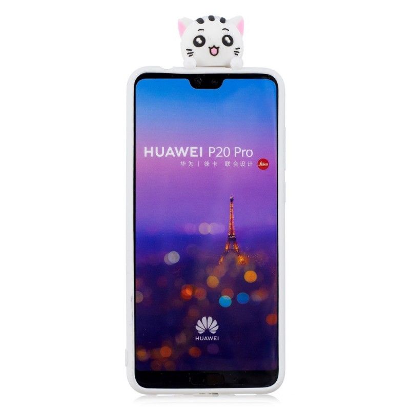 Deksel Huawei P20 Pro 3D Katt Moro Anti-fall