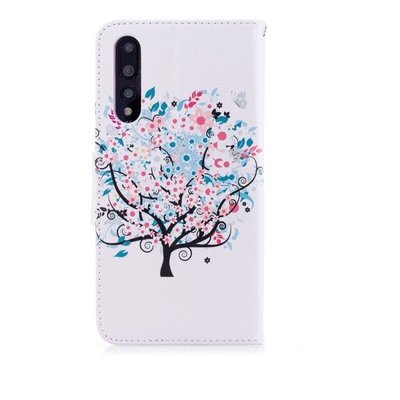 Folio Deksel for Huawei P20 Pro Blomstret Tre