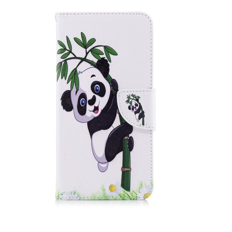 Folio Deksel for Huawei P20 Pro Panda På Bambus