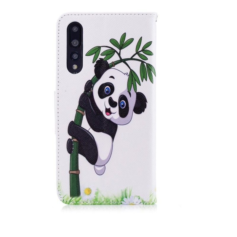 Folio Deksel for Huawei P20 Pro Panda På Bambus