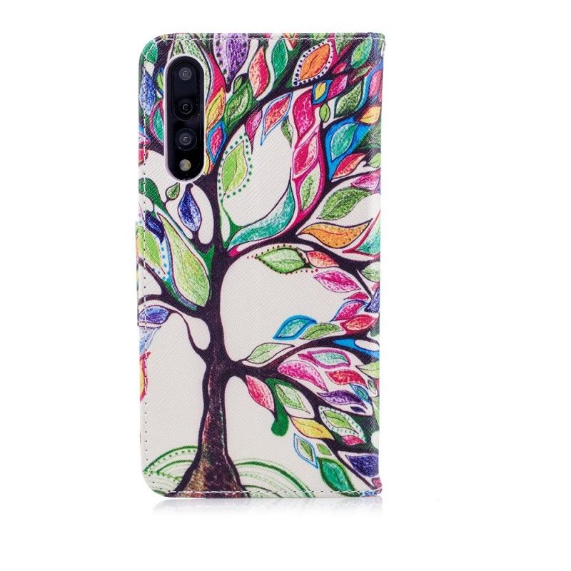 Folio Deksel Huawei P20 Pro Farget Tre