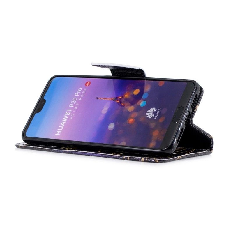 Folio Deksel Huawei P20 Pro Magisk Sommerfugl