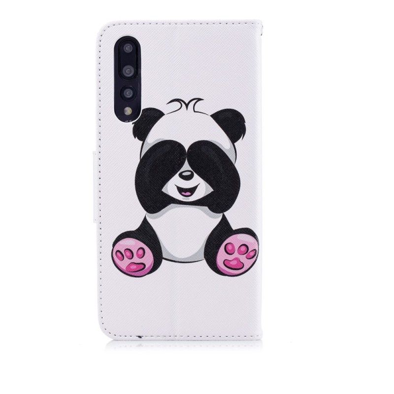 Lærdeksel Folio Deksel Huawei P20 Pro Morsom Panda