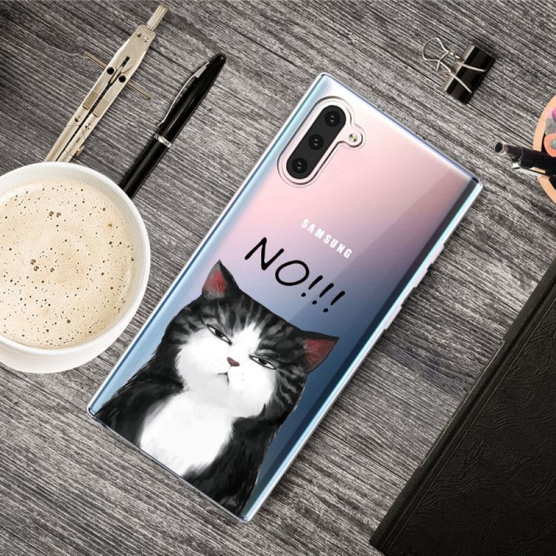 Deksel for Samsung Galaxy Note 10 Katten Som Sier Nei