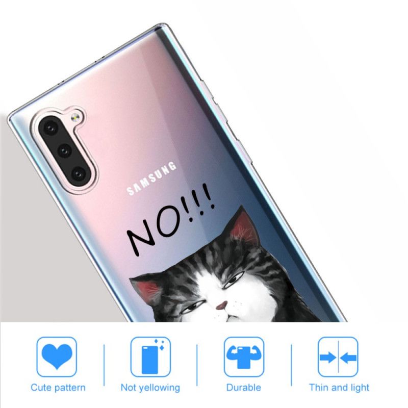 Deksel for Samsung Galaxy Note 10 Katten Som Sier Nei