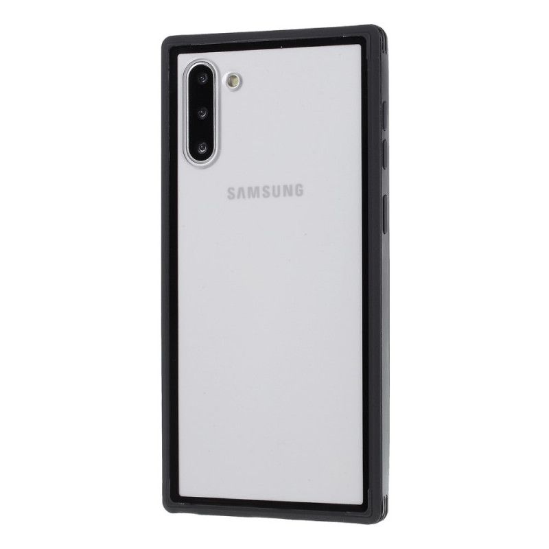 Deksel for Samsung Galaxy Note 10 Svart Hybrid Silikonfelgdesign