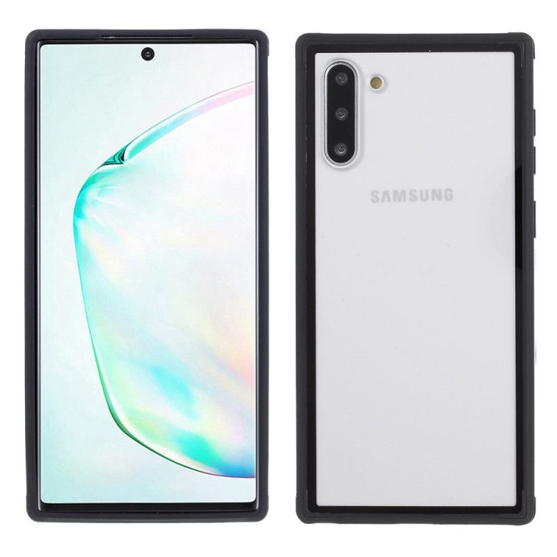 Deksel for Samsung Galaxy Note 10 Svart Hybrid Silikonfelgdesign