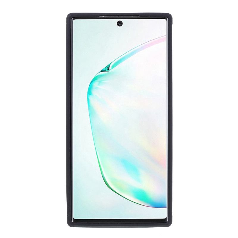 Deksel for Samsung Galaxy Note 10 Svart Hybrid Silikonfelgdesign