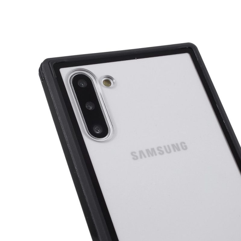 Deksel for Samsung Galaxy Note 10 Svart Hybrid Silikonfelgdesign