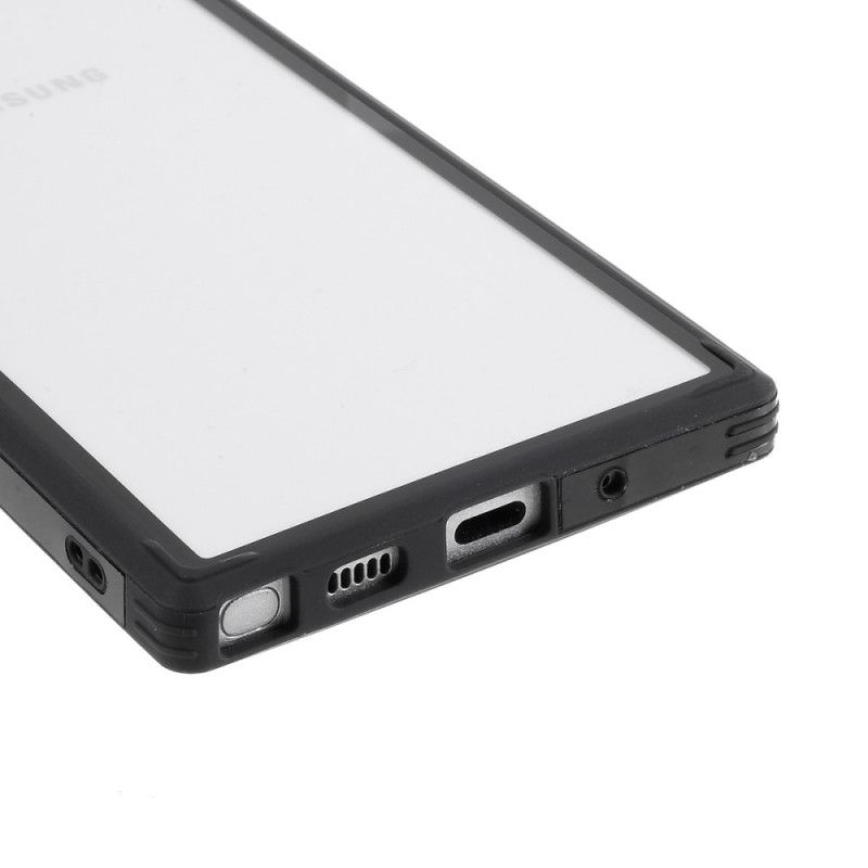 Deksel for Samsung Galaxy Note 10 Svart Hybrid Silikonfelgdesign