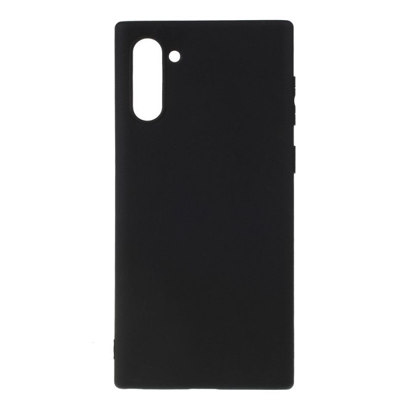 Deksel for Samsung Galaxy Note 10 Svart Mattsilikon