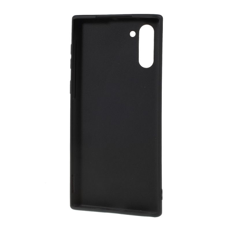 Deksel for Samsung Galaxy Note 10 Svart Mattsilikon