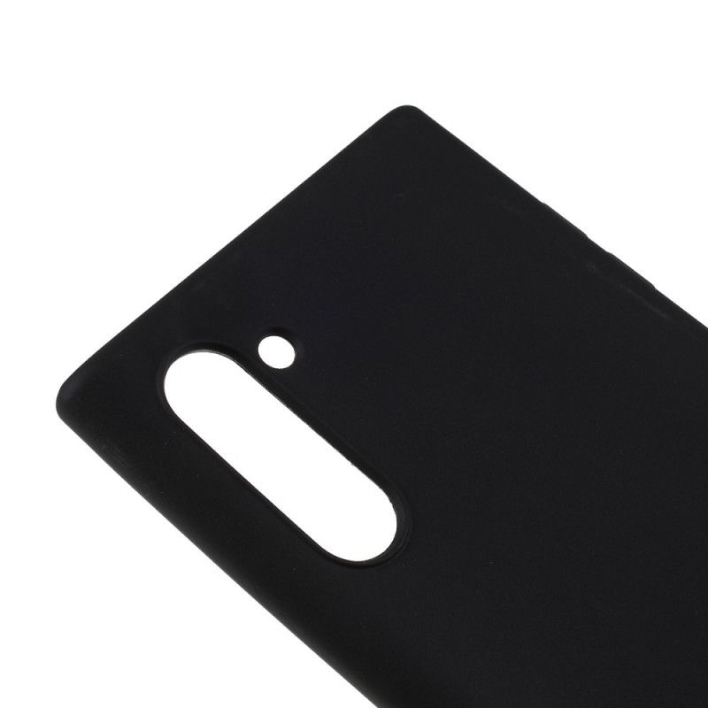 Deksel for Samsung Galaxy Note 10 Svart Mattsilikon