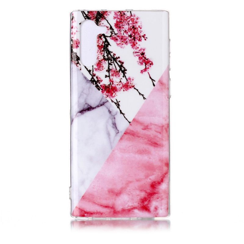 Deksel for Samsung Galaxy Note 10 Utrolig Blomstermarmor
